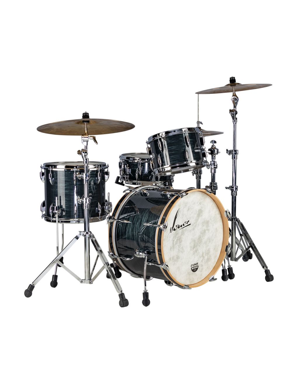 Sonor Vintage Series 3 pc Shell Pack w 20 Kick Vintage Black Slate