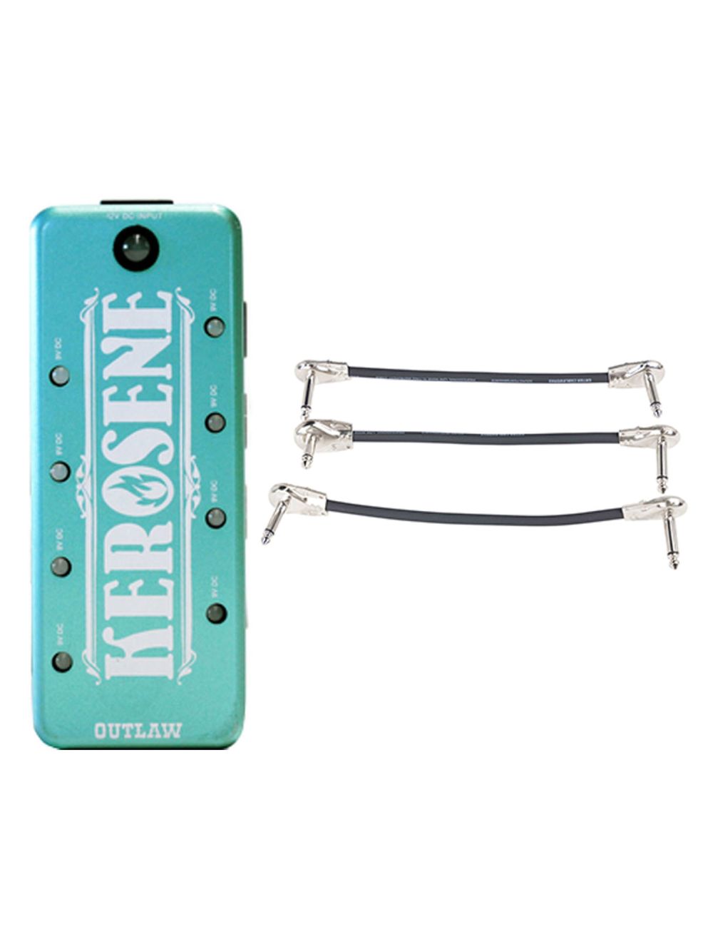 Outlaw Effects Kerosene Mini Power Supply + Gator Patch Cable 3 Pack