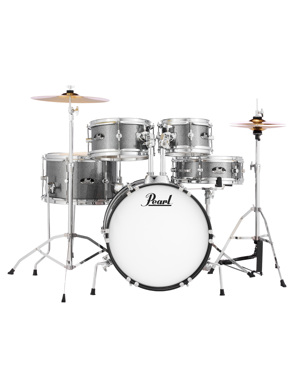 Pearl Roadshow Jr. 5-Pc. Complete Drum Set w/Cymbals - Grindstone Sparkle - Open Box