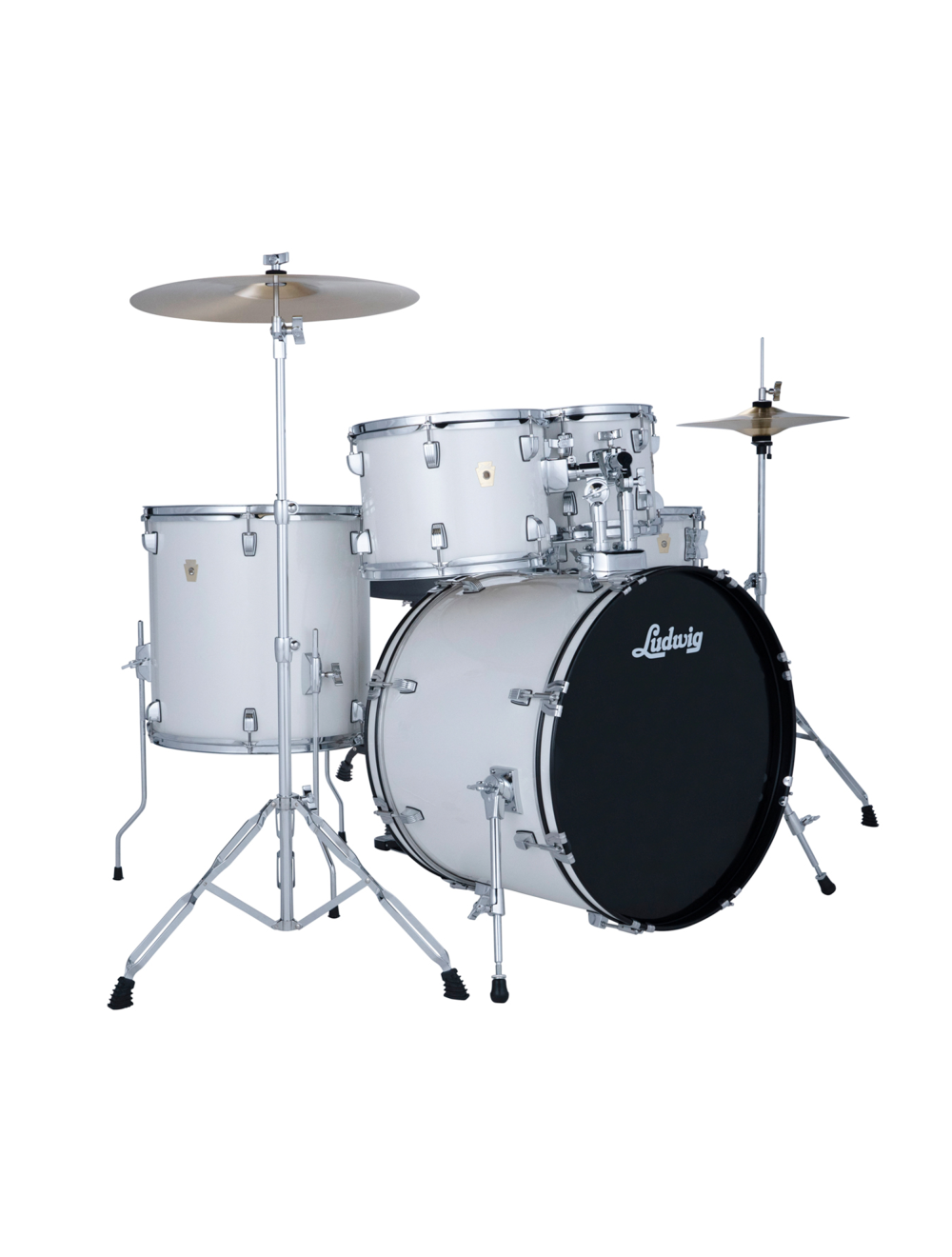 Ludwig Accent Drive 5-Piece Shell Pack - Snow Dust - Used