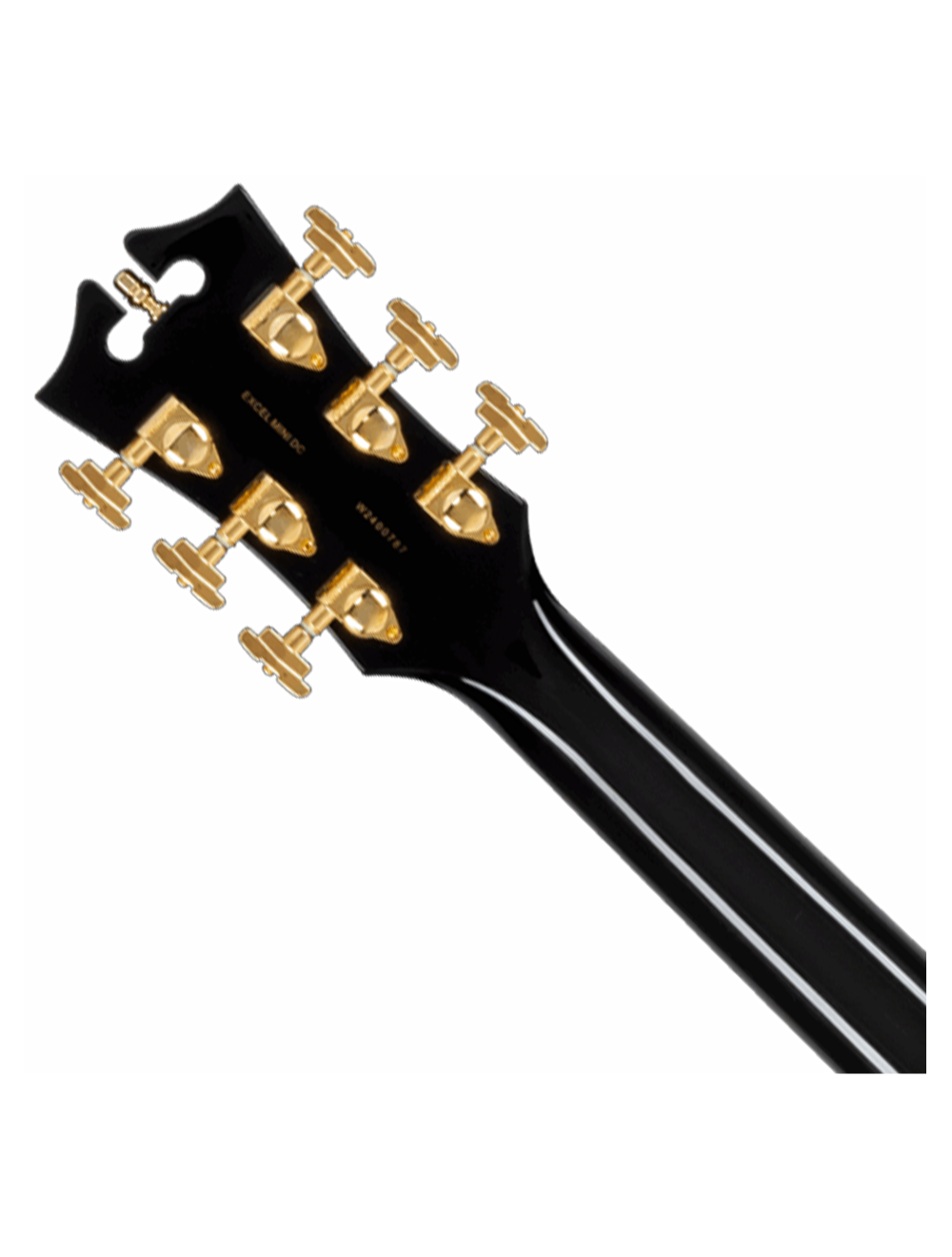 D'Angelico Excel Mini DC Double Cutaway Semi-Hollow Guitar -  Solid Black