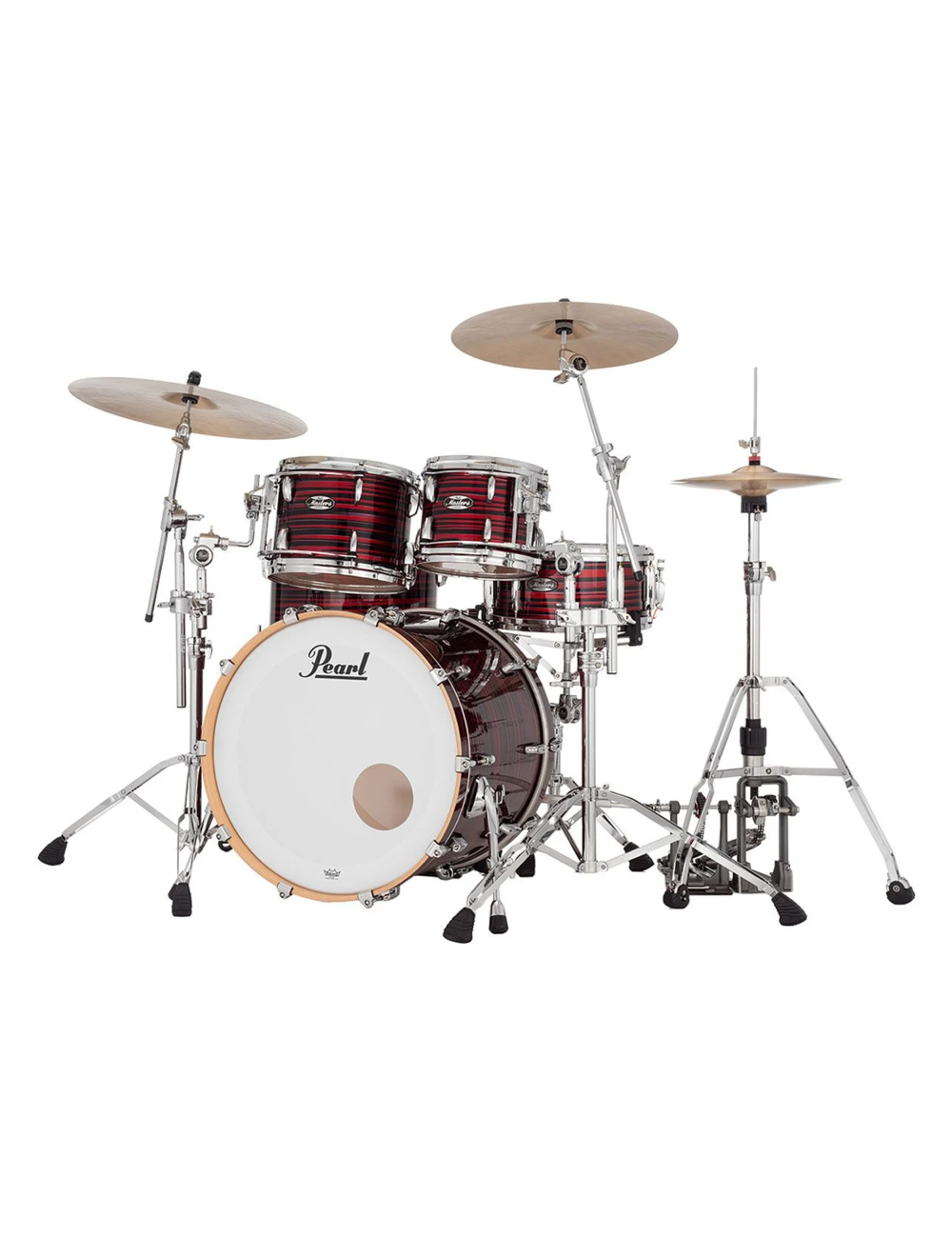 Pearl Masters Maple 4-pc Shell Pack w/ 22" Kick - Red Oyster Swirl