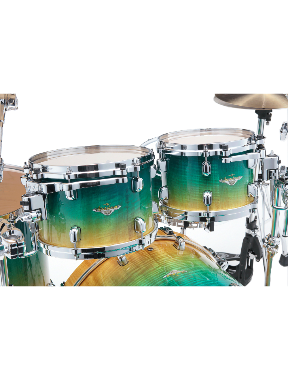 Tama Starclassic Maple 4-pc Shell Pack CH HW - Marine Shoreline Movingui Fade