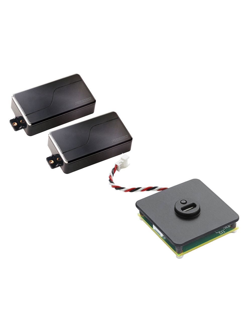 Fishman Fluence Modern Humbucker Set of 2 - Black Nickel + Rechargeable Battery Pack