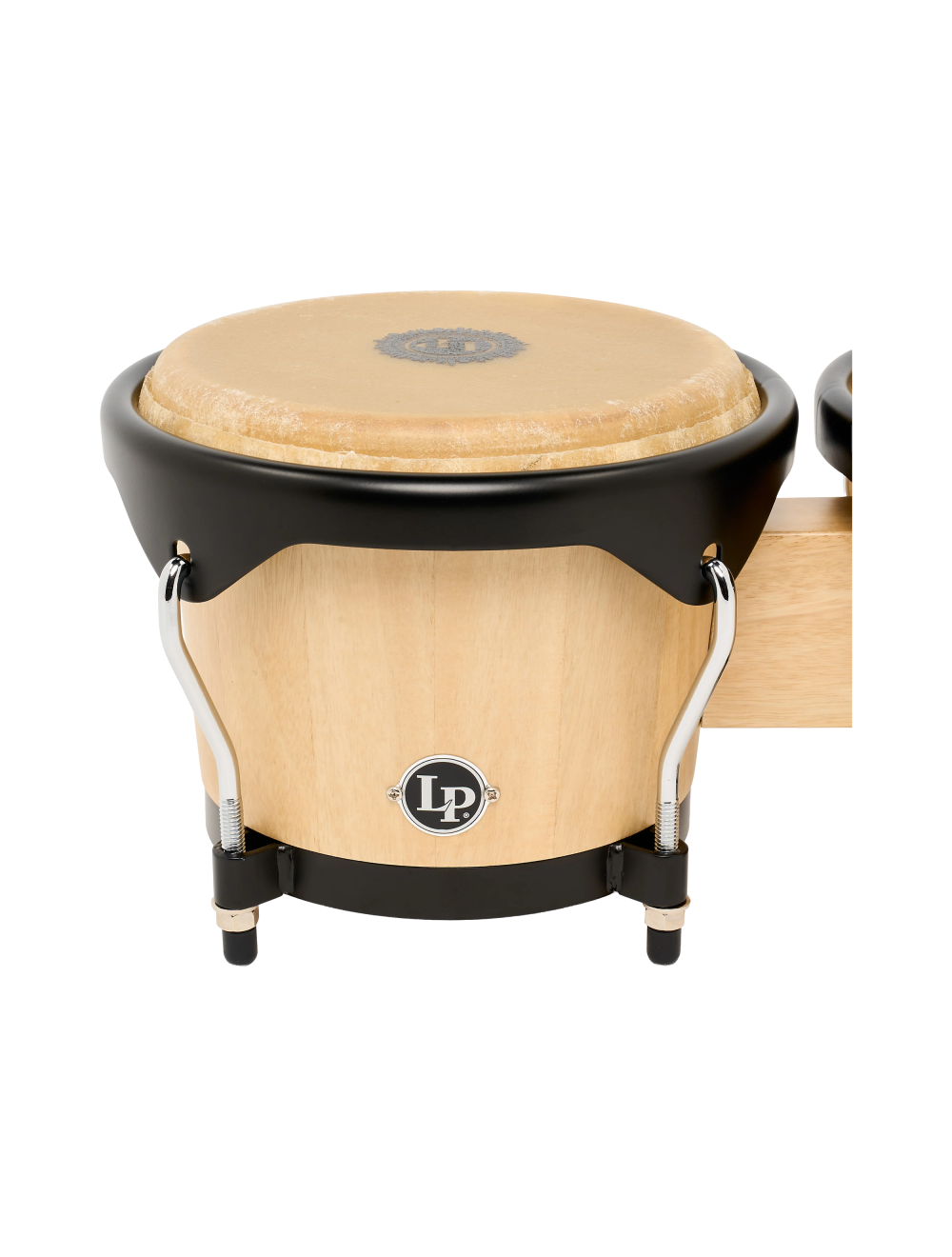 Latin Percussion 6"/7" City II Bongos - Mango Natural Black