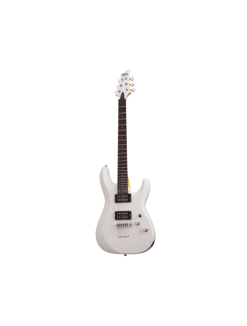 Schecter C-6 Deluxe Electric Guitar - Satin White