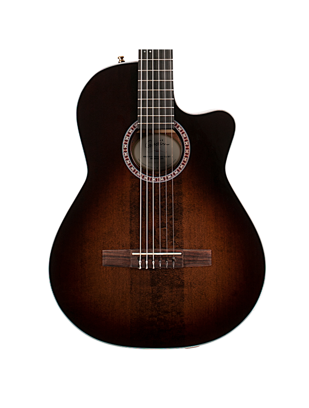 Godin Arena Pro CW EQ Nylon String A/E Guitar - Bourbon Burst - Open Box