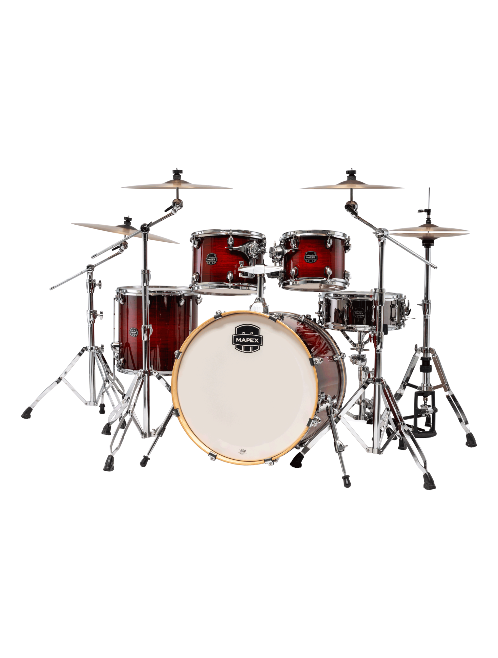 Mapex Armory Series Rock 5-Pc Shell Pack w/ 22" Kick - Red Onyx Burst