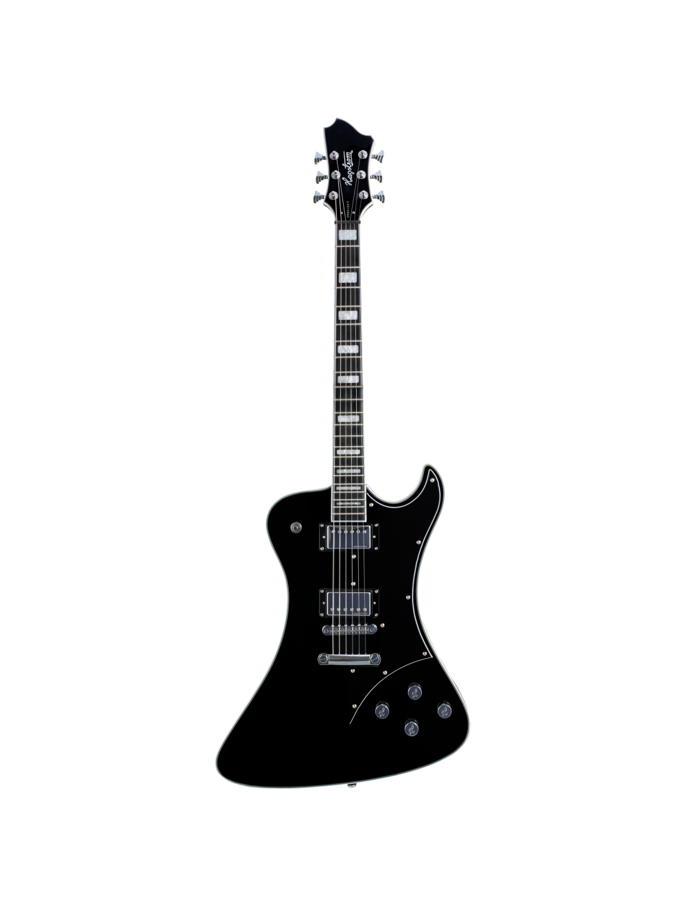 Hagstrom Fantomen Single Cut Electric Guitar - Black Gloss