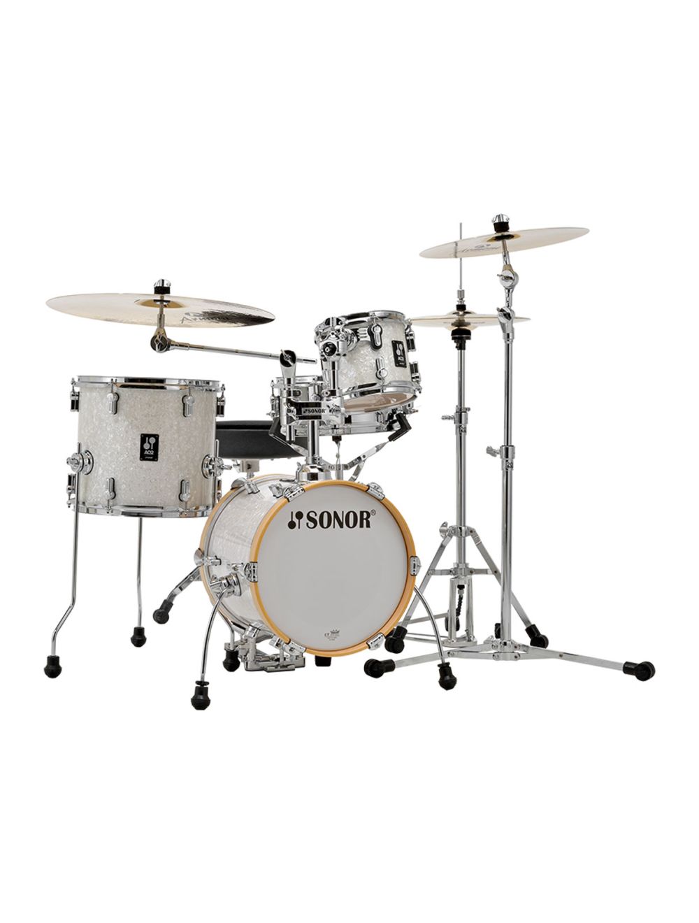 Sonor AQ2 Maple Martini 4-pc Shell Pack w/ 14" Kick - White Marine Pearl