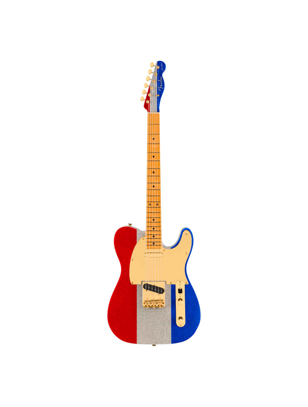 Fender Limited Edition Buck Owens Telecaster - Red/Silver/Blue Sparkle