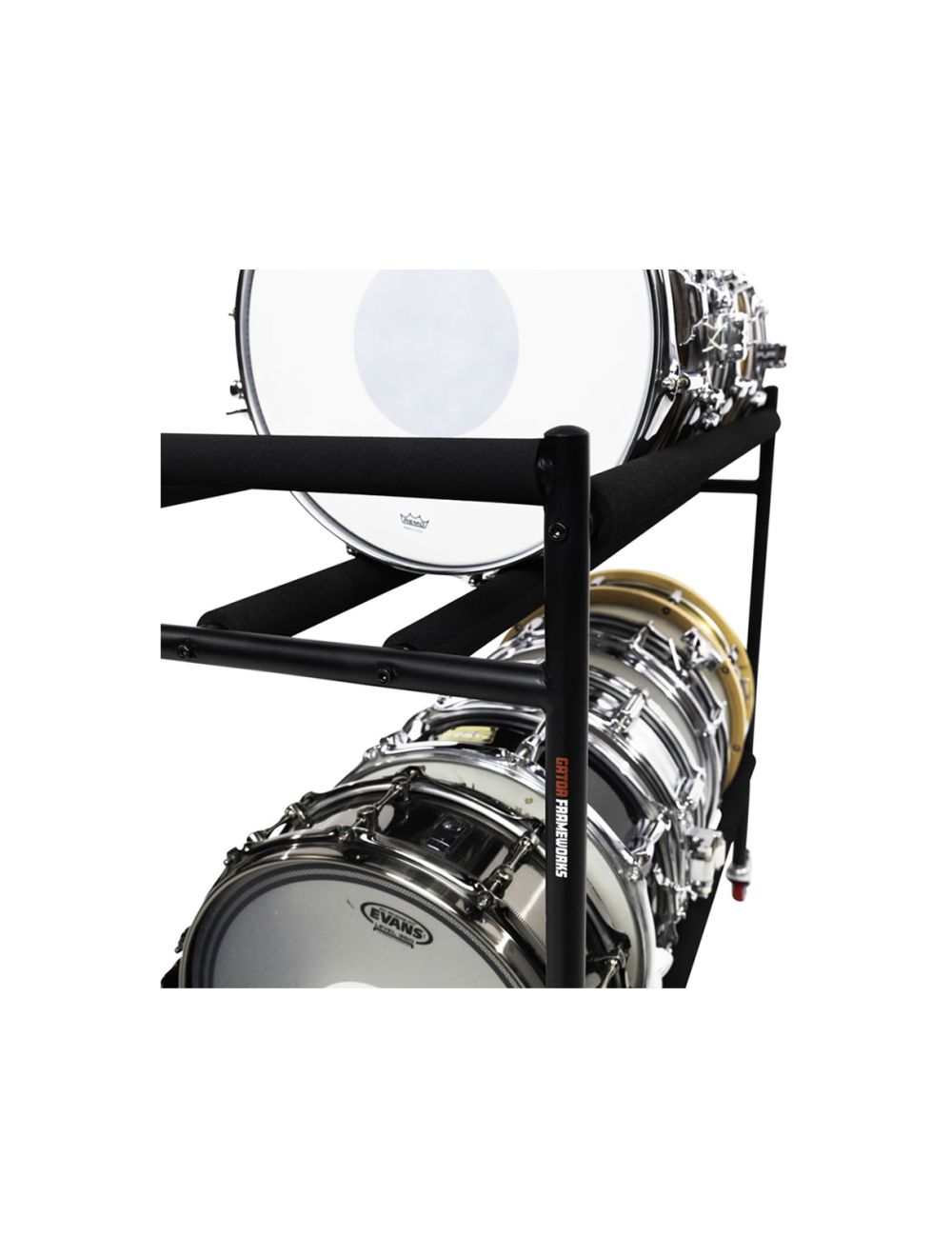 Gator Frameworks GFW-SDRACK-T2 Two-Tier Snare Rack w/Locking Casters - Open Box