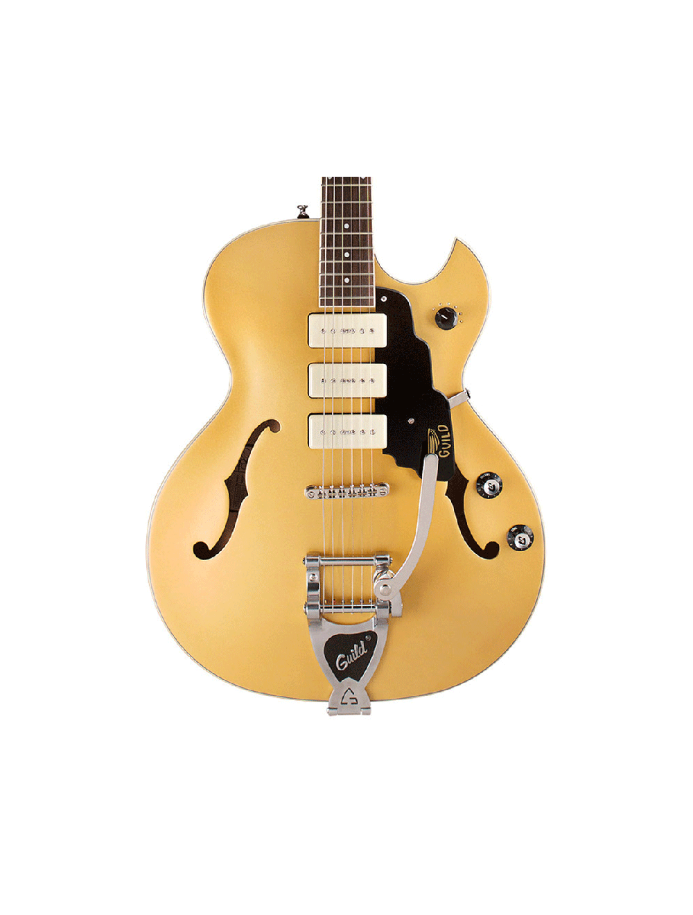 Guild Starfire I Jet 90 Semi-Hollow Guitar w/GVT - Gold Satin - Open Box