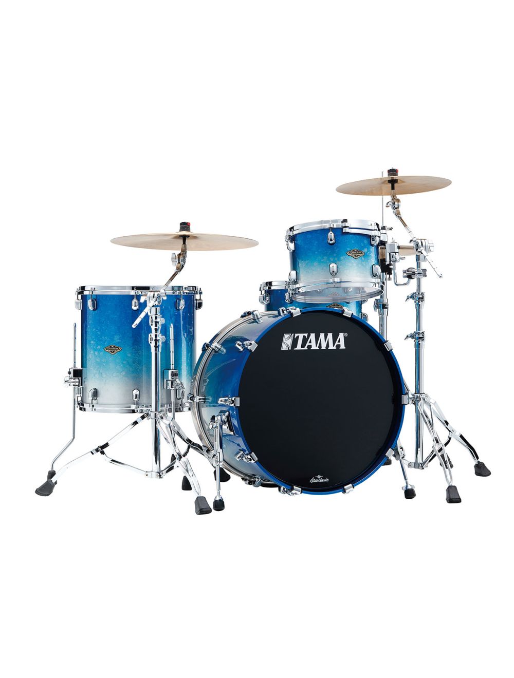 Tama Starclassic Walnut/birch 3-piece Shell Pack - Molten Blue Ice Fade
