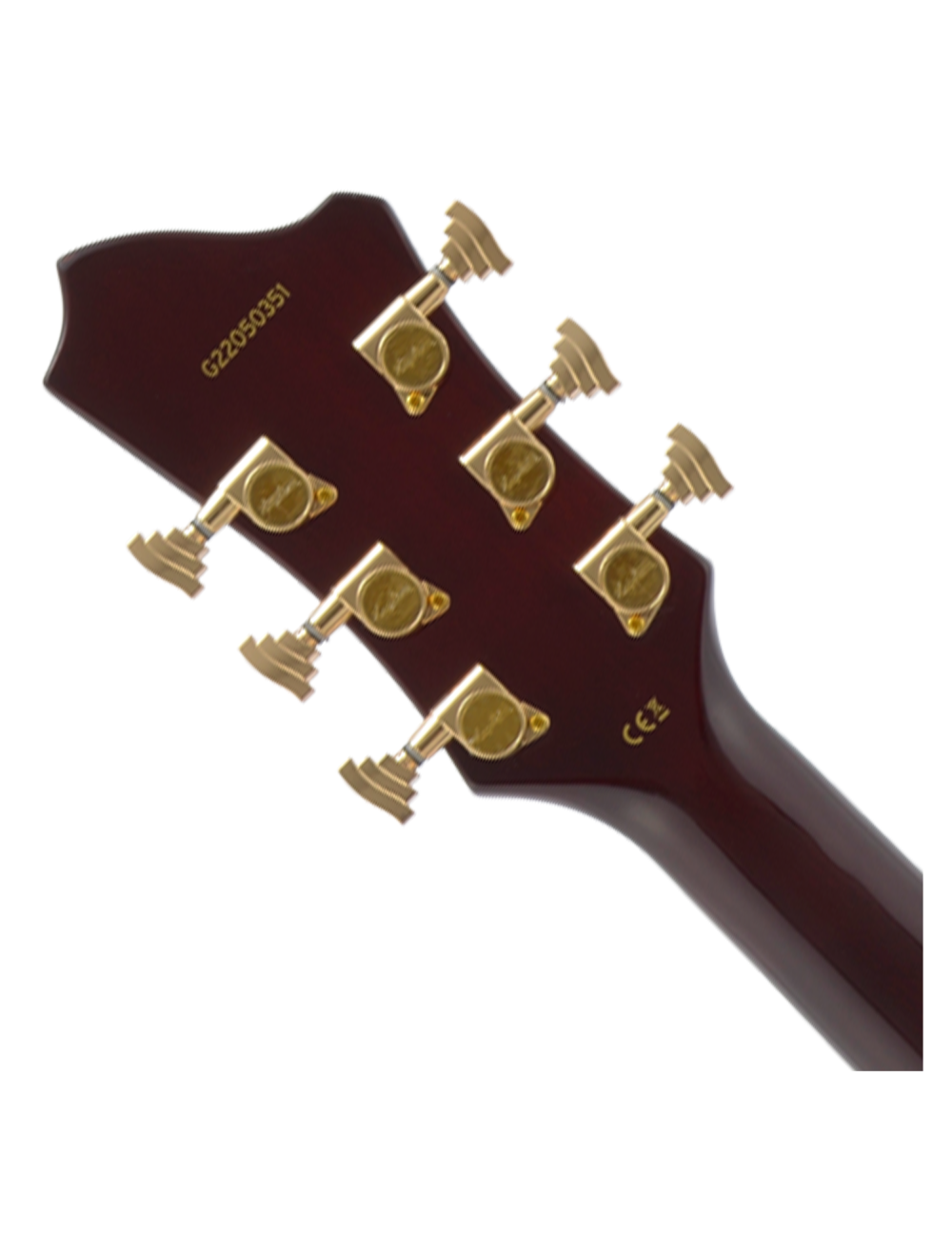 Hagstrom HL 550 Single Cut Hollow Electric Guitar - Natural Mahogany Gloss