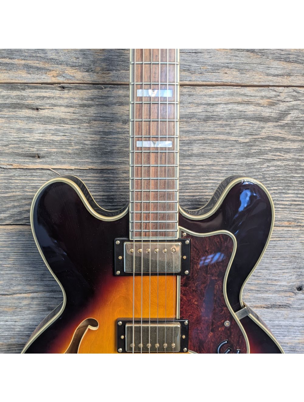 Used Epiphone Sheraton II Semi-Hollowbody Guitar - Vintage Sunburst w/Case