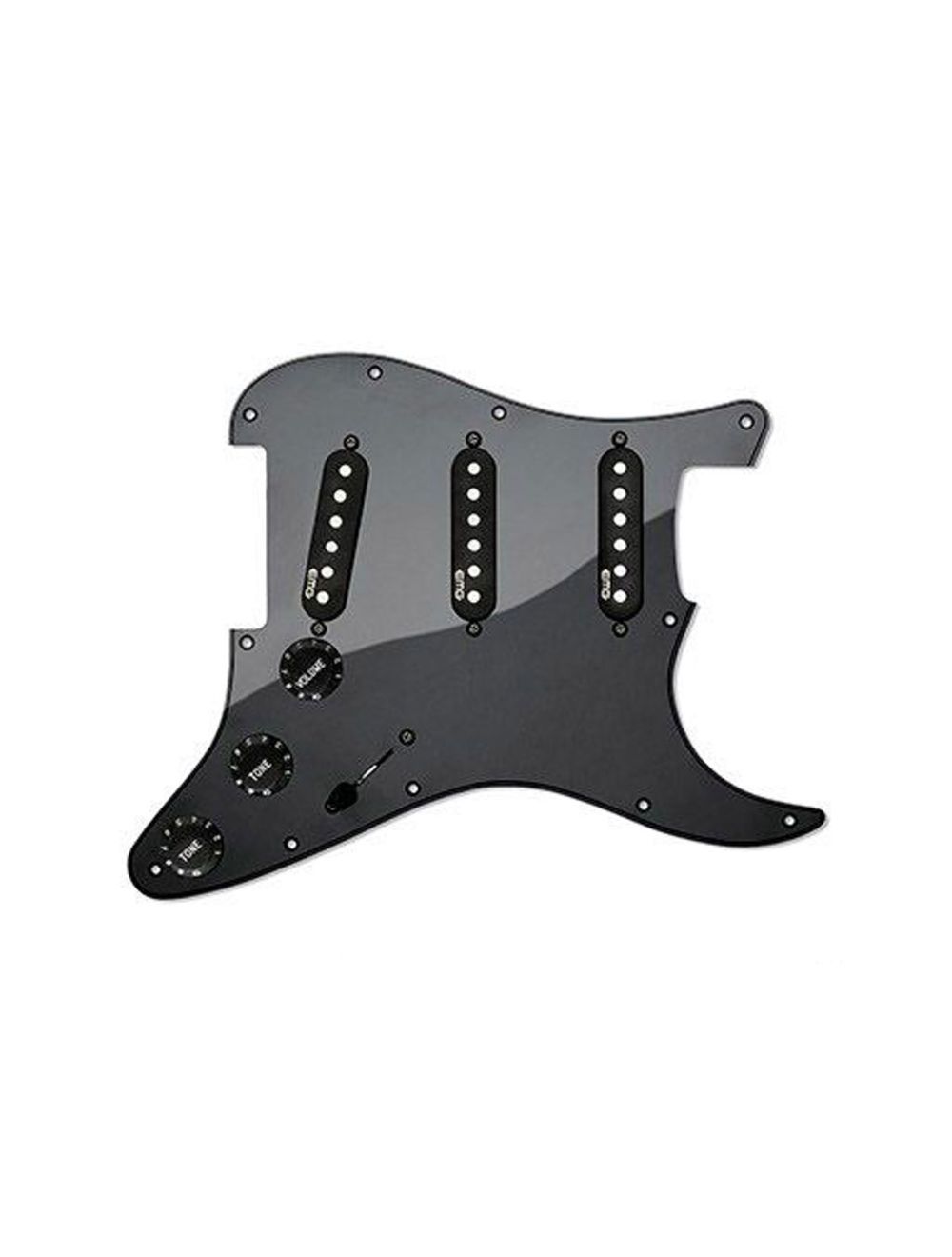 EMG Retro Active RA-5 Prewired Pickguard - Black - Open Box