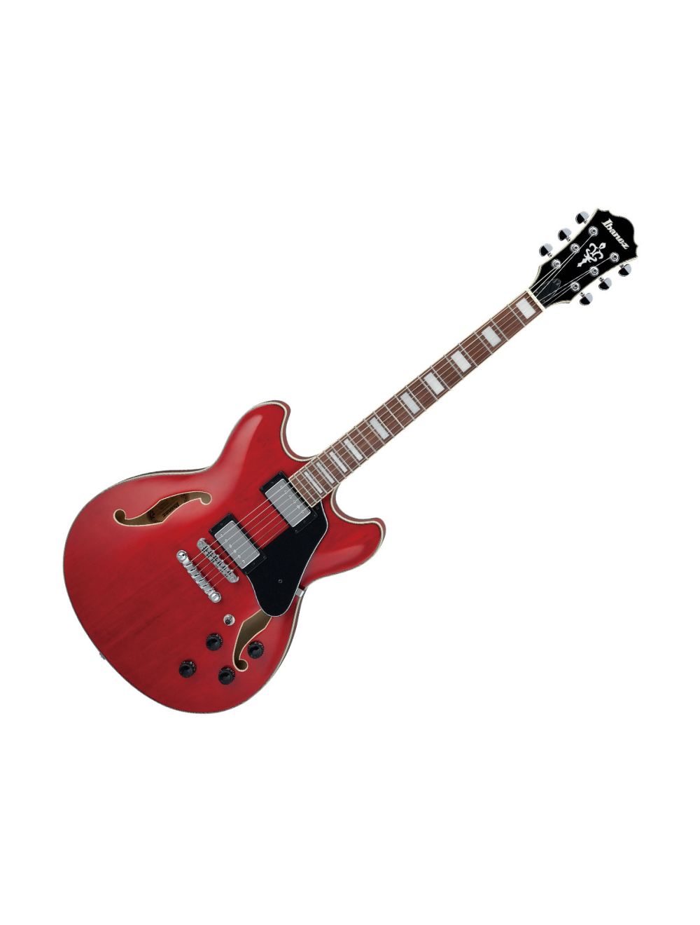 Ibanez AS73 Artcore 6-String Electric Guitar - Transparent Cherry Red w/3 Sets D'Addario EXL110 Strings