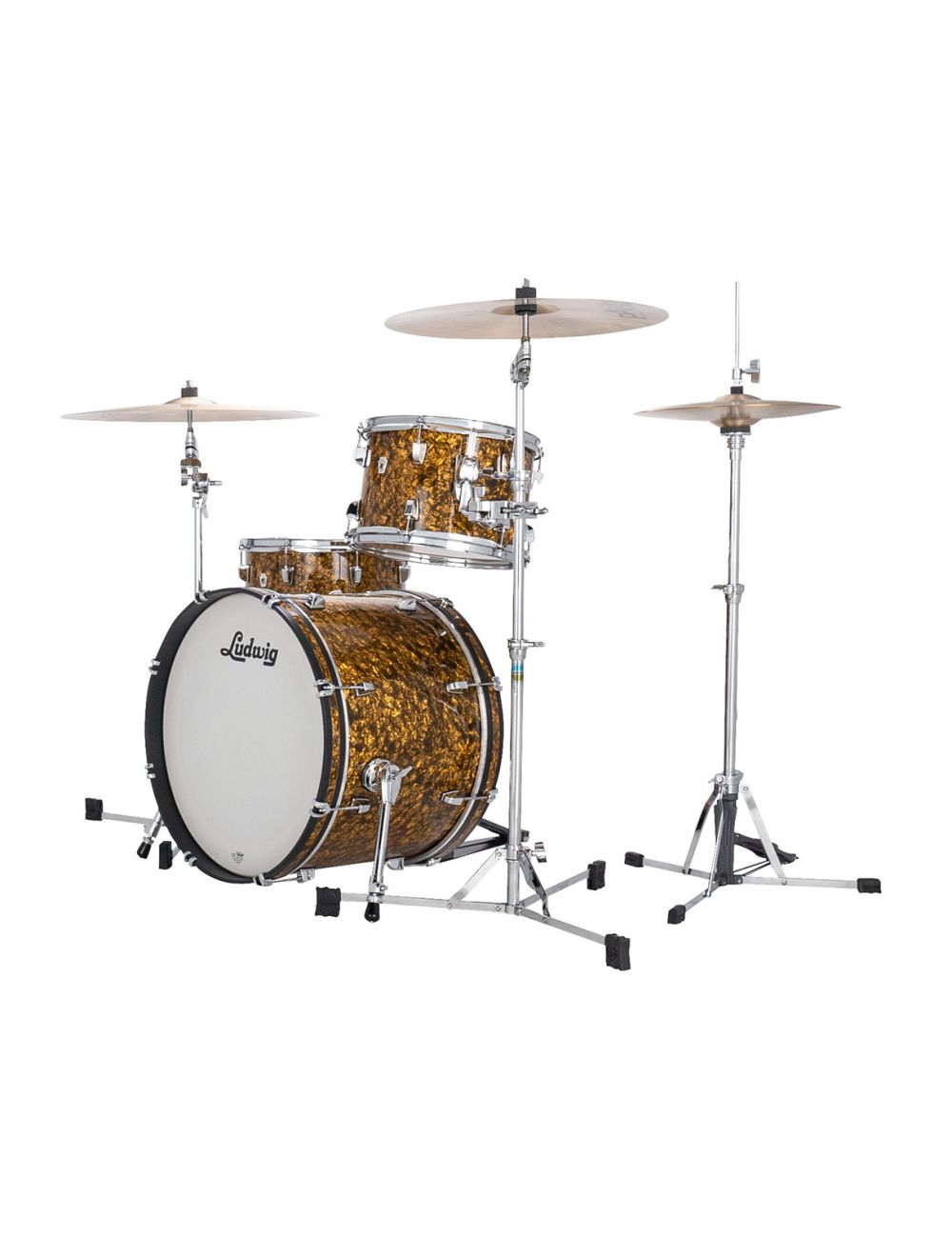 Ludwig Neusonic Downbeat 3-pc Shell Pack w/ 20" Kick - Butterscotch Pearl