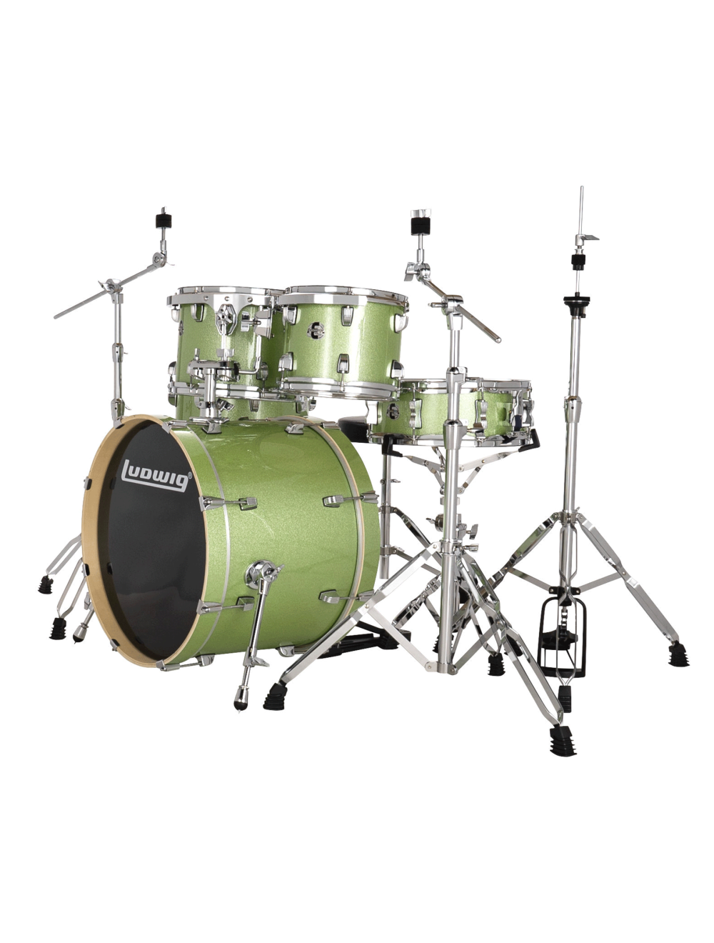 Ludwig Evolution 5-Piece Shell Pack w/20" Kick - Mint Sparkle