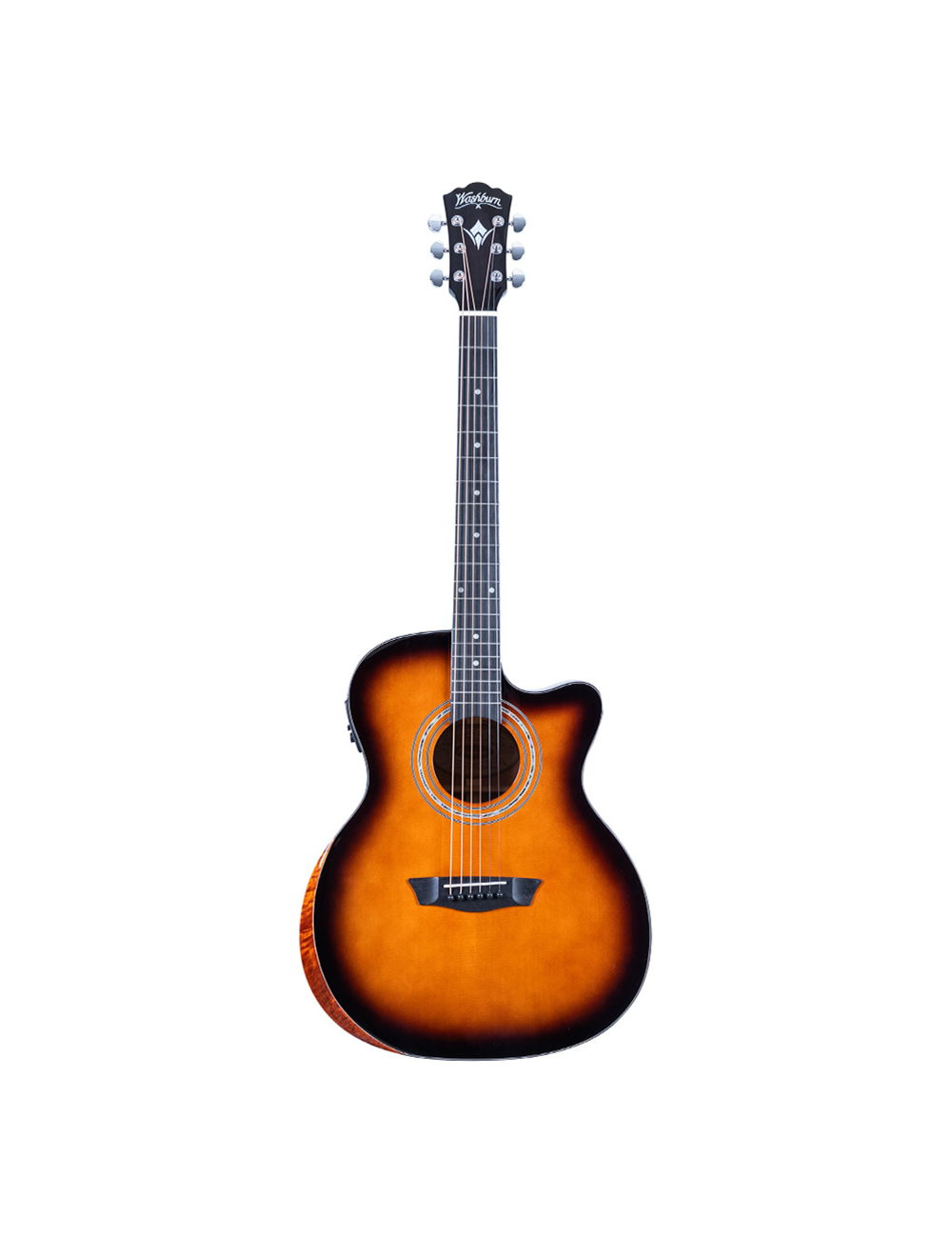 Washburn WCG10CE Grand Auditorium Cutaway A/E - Sunburst - Open Box
