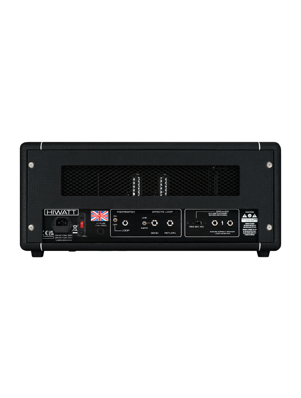Hiwatt T-Series PEDALSMITH 50 50-Watt Tube Guitar Amplifier Head - Black
