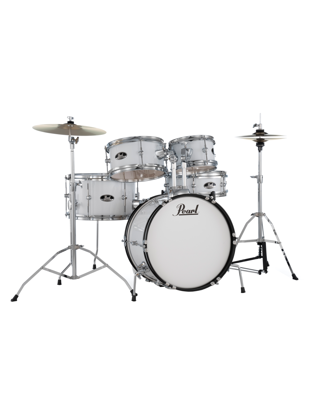 Pearl Roadshow Jr. 5-Pc. Drum Set w/Hardware + Cymbals - Pure White - Open Box