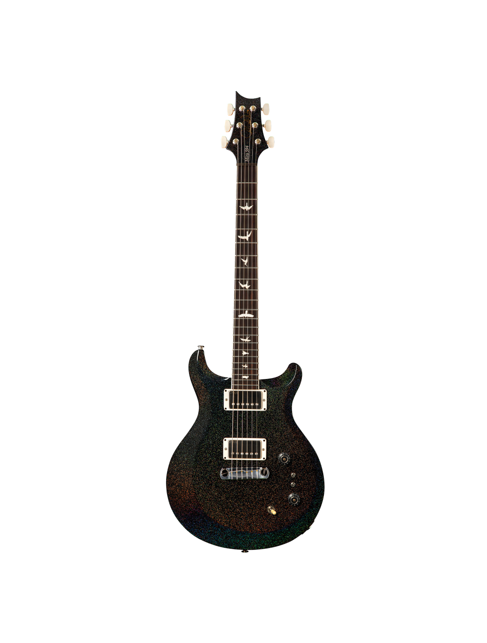 PRS S2 Mira 594 Electric Guitar - Black Rainbow Holoflake