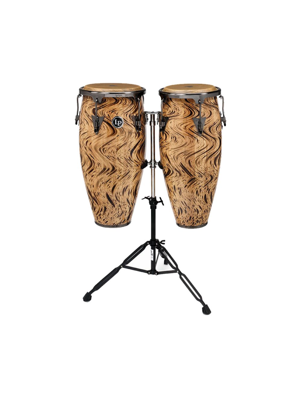 Latin Percussion Aspire 10" and 11" Conga Set with Double Stand - Havana Café