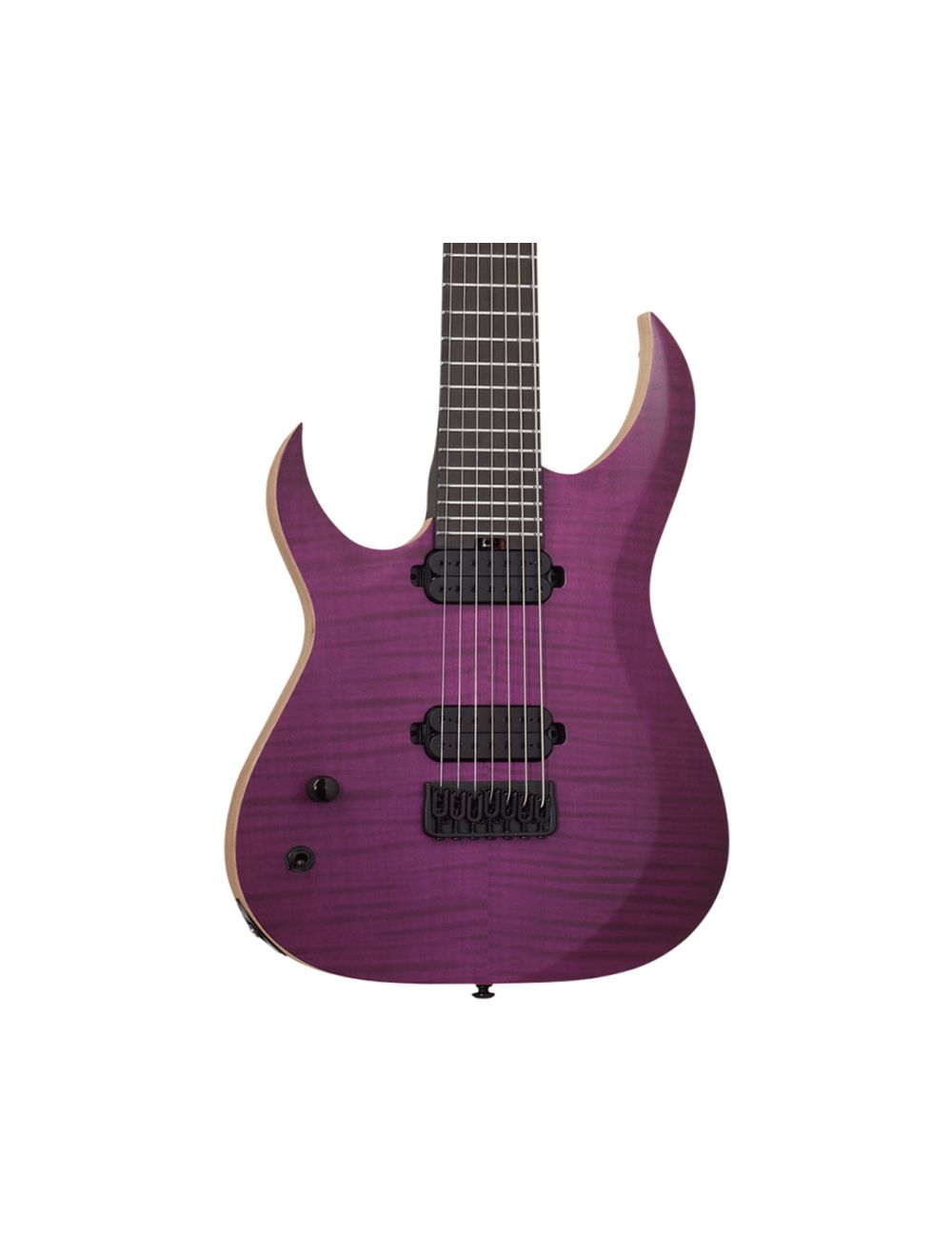 Schecter John Browne Tao-7 LH Signature Guitar - Satin Trans Purple