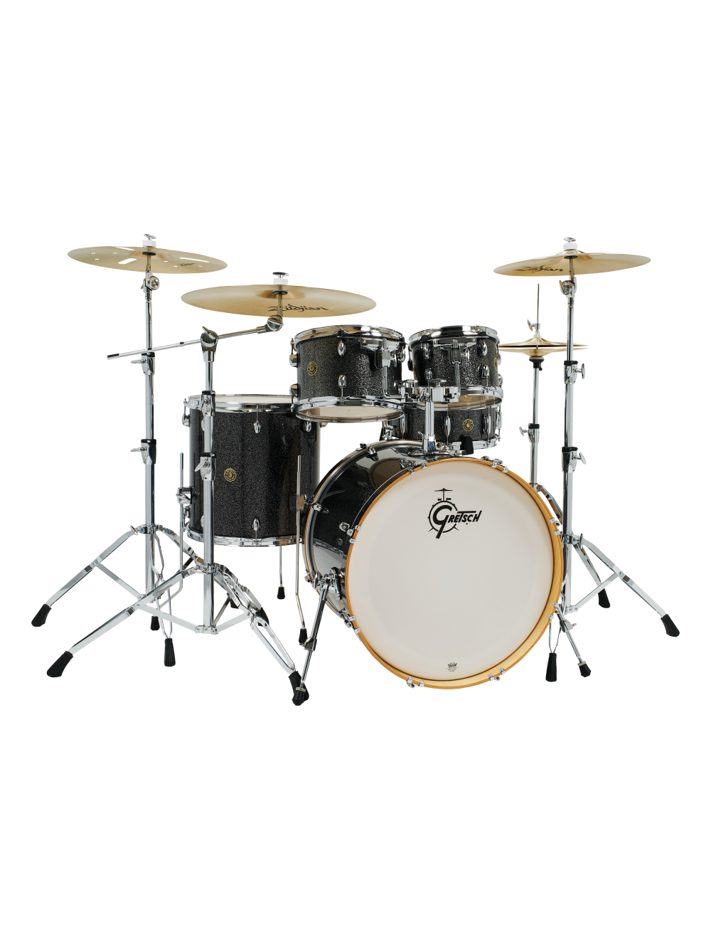 Gretsch Catalina Maple 5-Piece Shell Pack w/22" - Kick Black Stardust