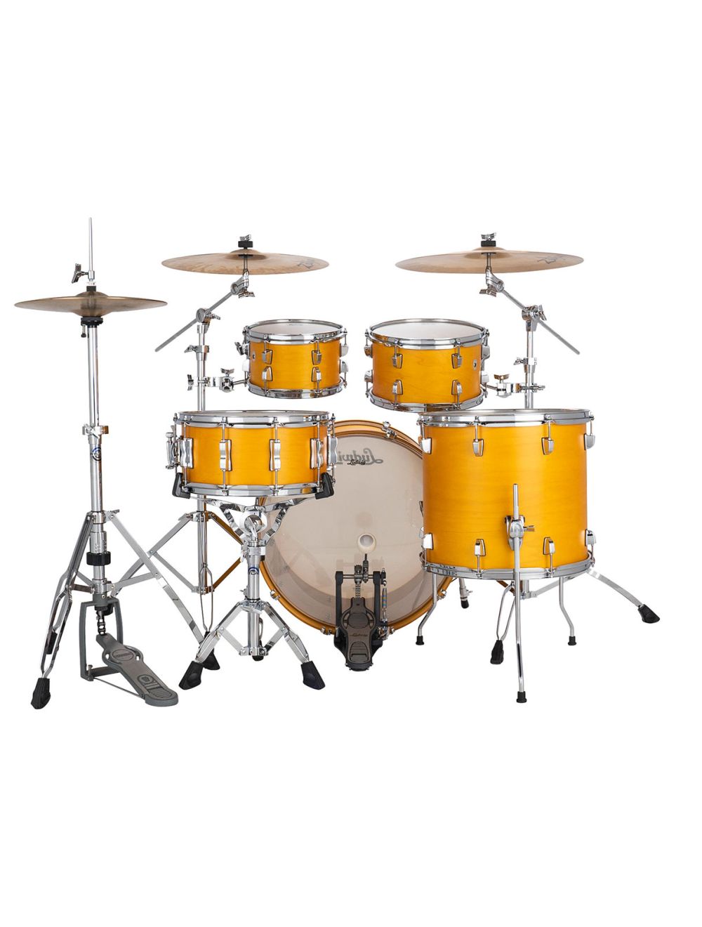 Ludwig Neusonic Rapid Mod 4-pc Shell Pack w/ 22" Kick - Golden Slumbers Stain