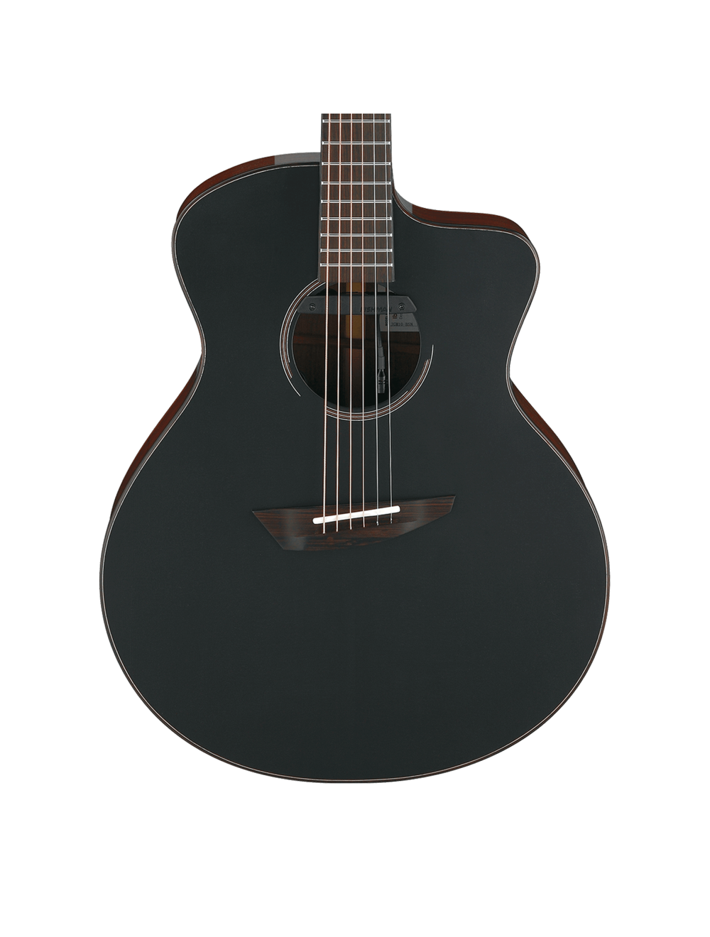 Ibanez Jon Gomm Acoustic Guitar Black Satin Top Natural JGM10BSN