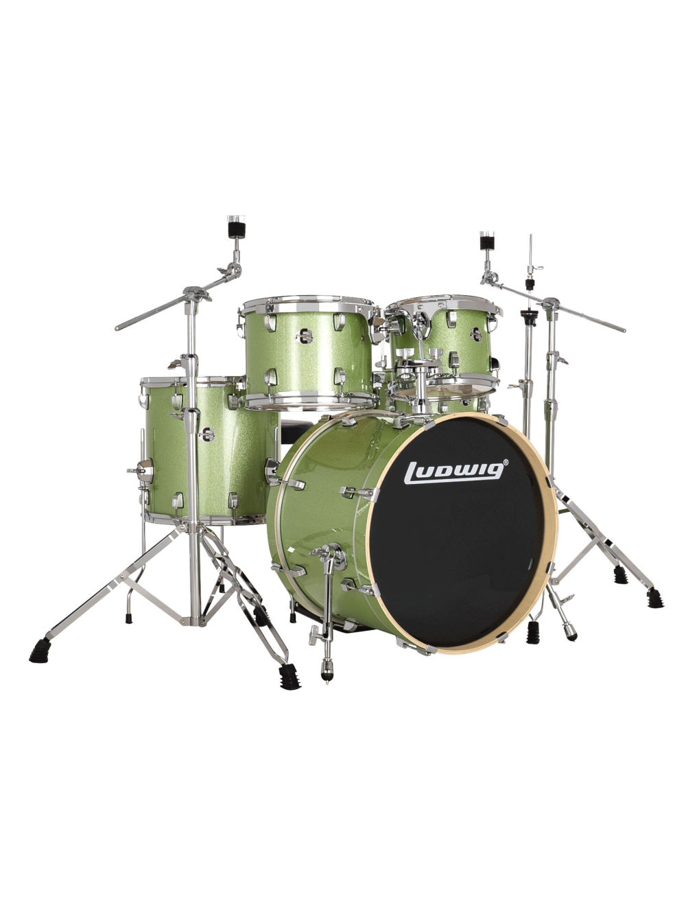 Ludwig Evolution 5-Piece Shell Pack w/20" Kick - Mint Sparkle - Open Box