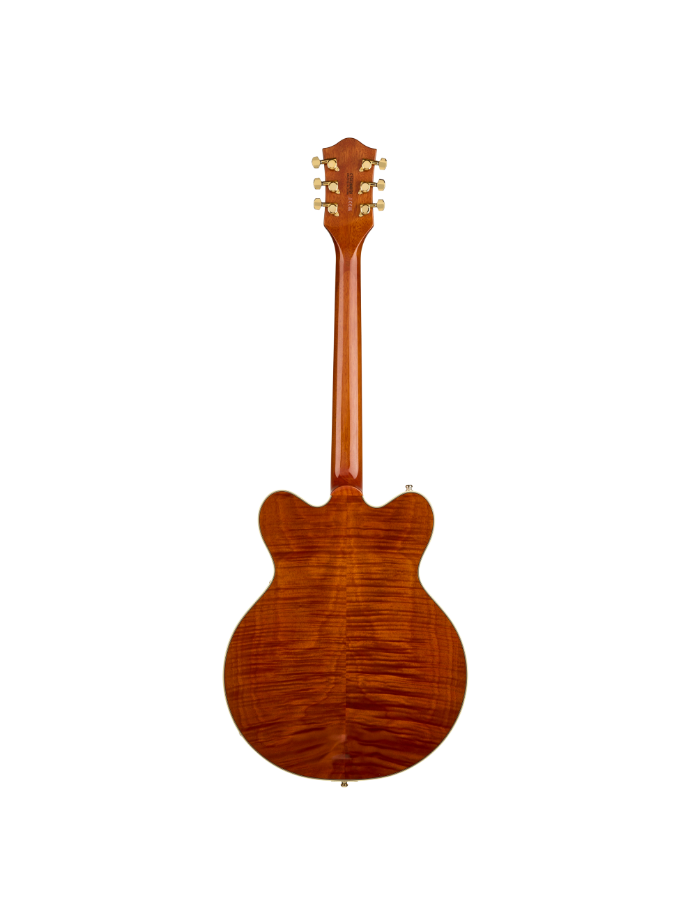 Used Gretsch Electromatic LTD Flame Okoume Broadkaster DC - Roundup Orange