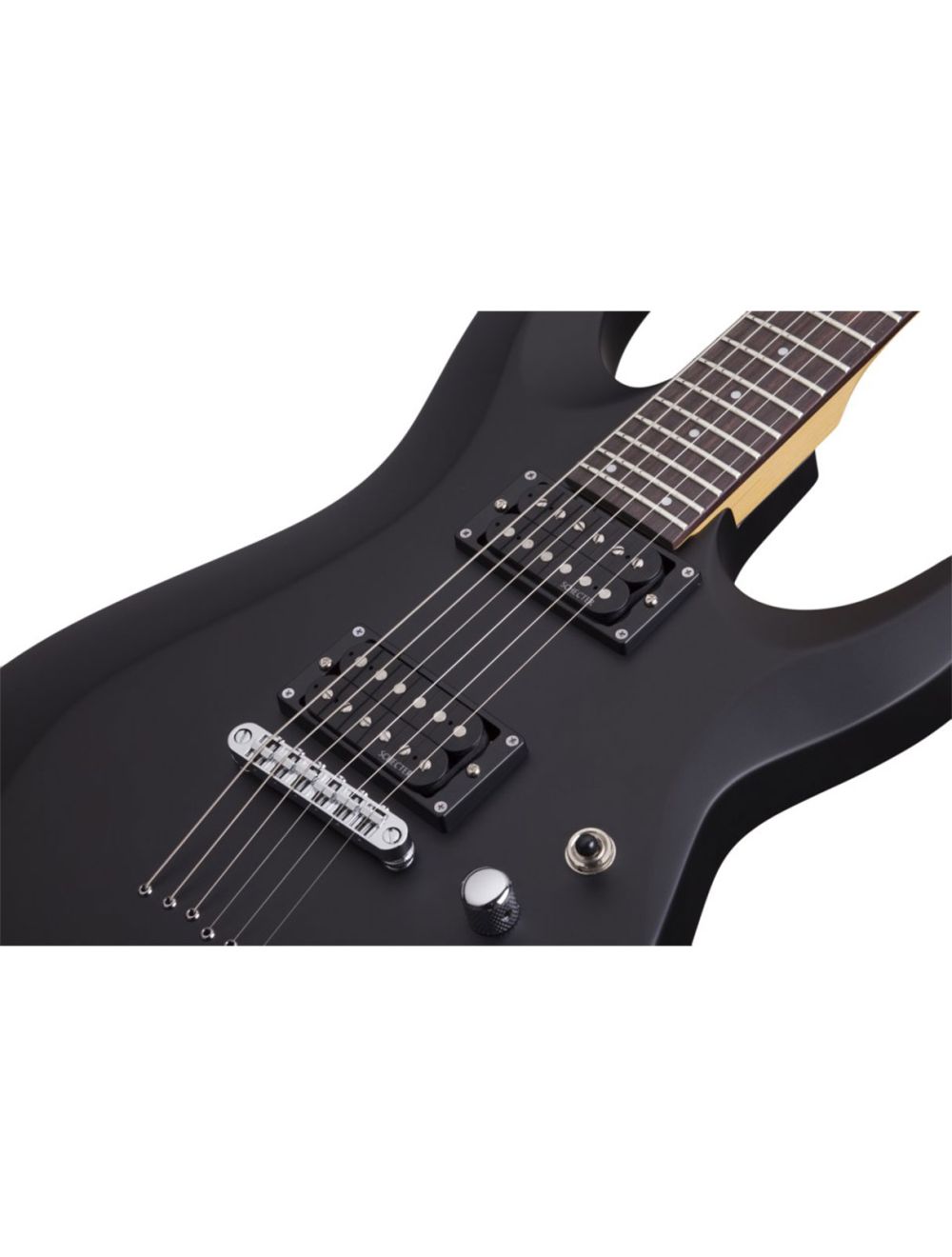 Schecter C-6 Deluxe Electric Guitar - Satin Black