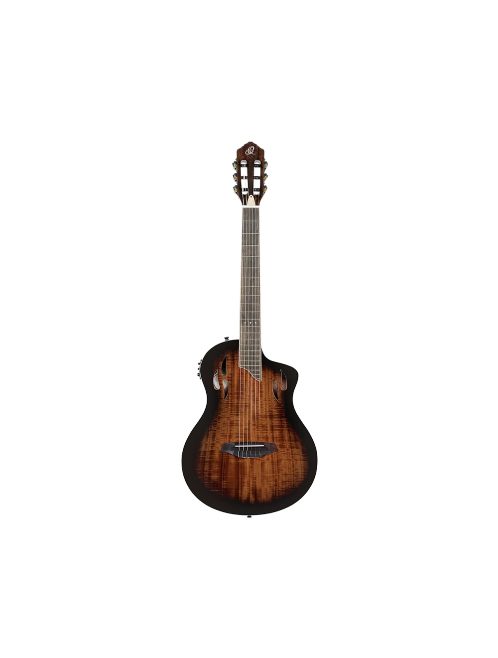 Ortega Guitars RTPDLX-ACA TourPlayer Series Thinline A/E Nylon - Burst