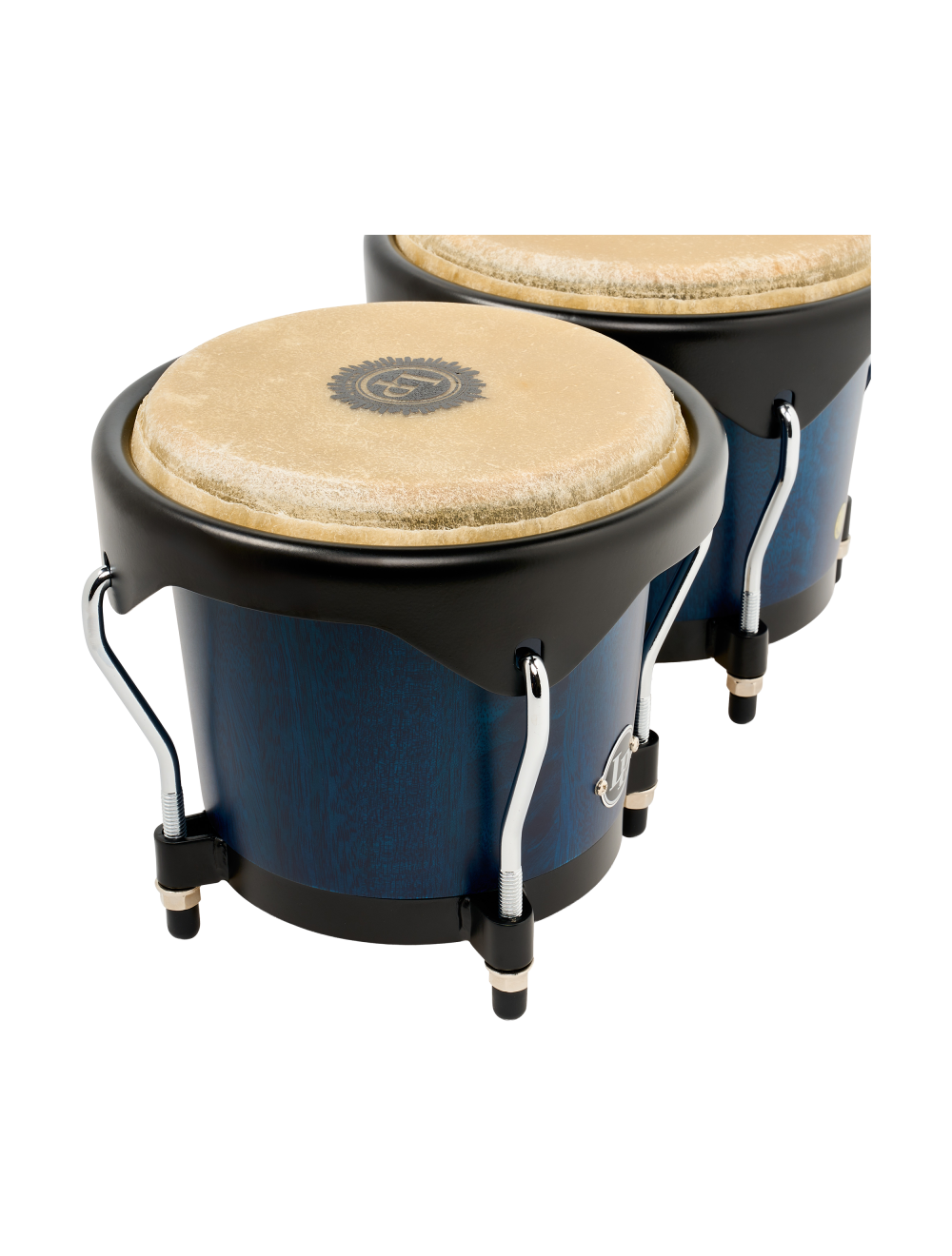 Latin Percussion 6"/7" City II Bongos - Mango Blue Black