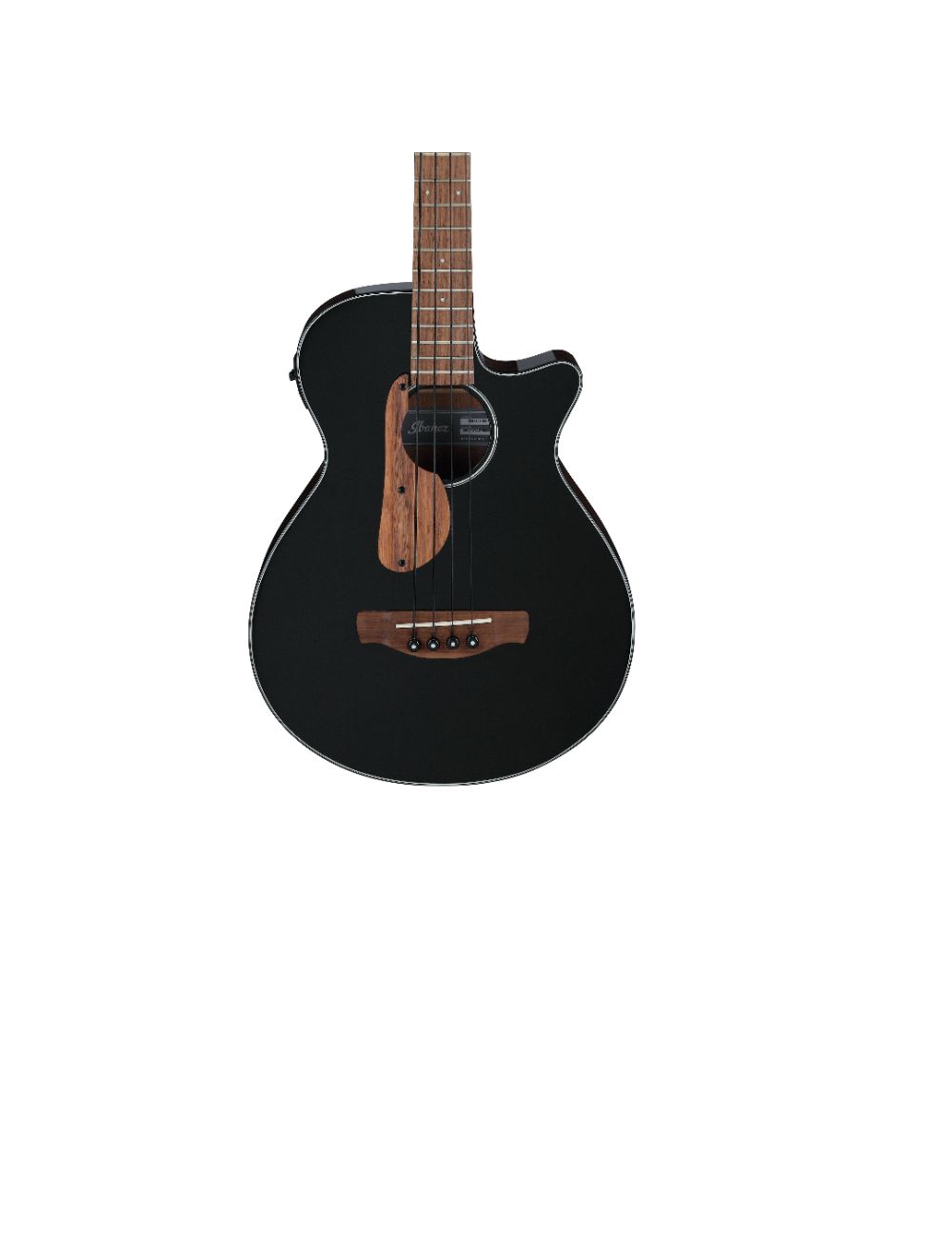 Ibanez AEGB24EBKH Acoustic Electric Bass Guitar Black High Gloss