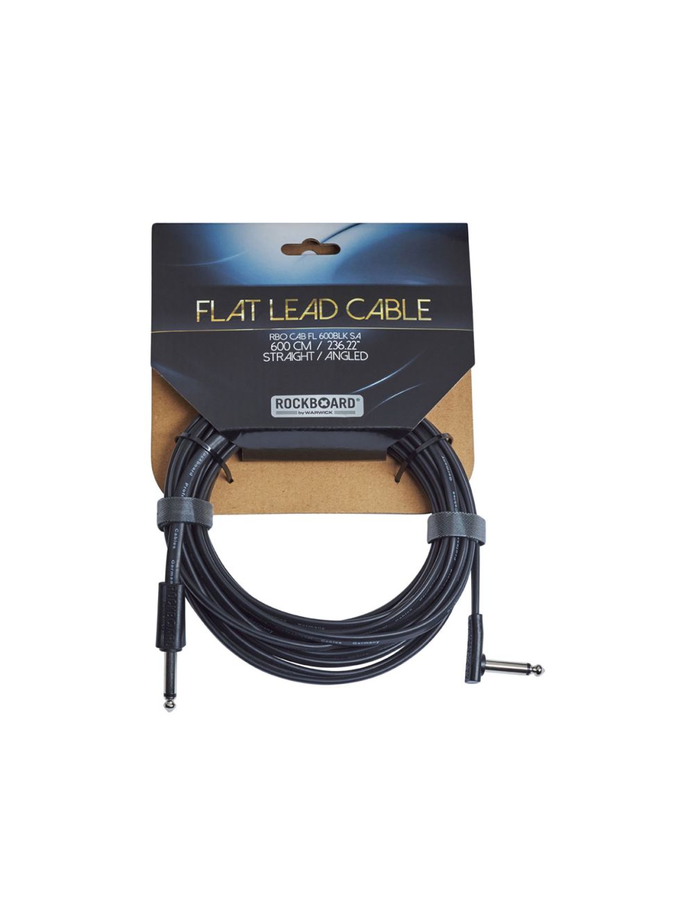 RockBoard Flat Straight / Angled 1/4" Instrument Cable 19.68'