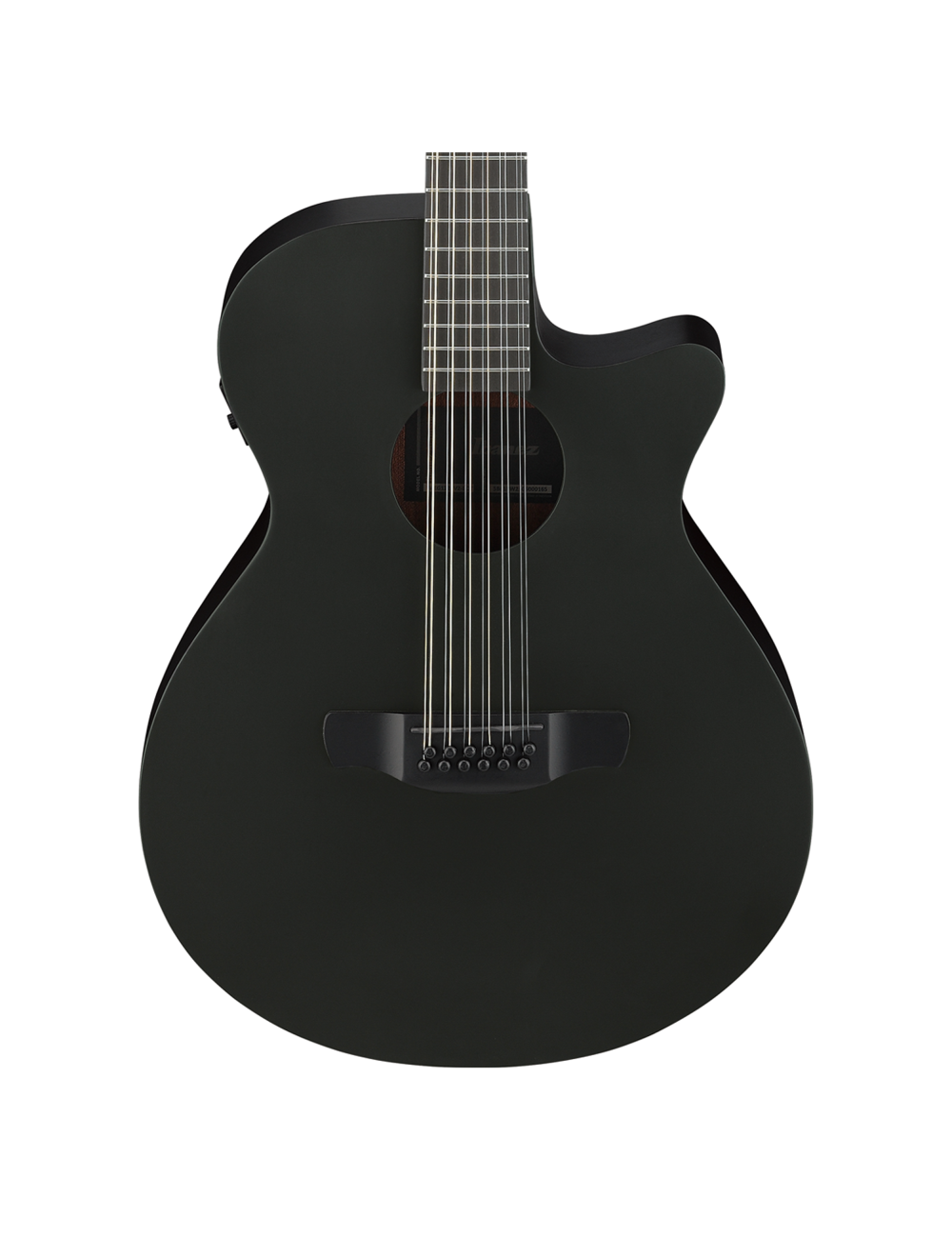 Used Ibanez AEG1221 12-String Acoustic-Electric Guitar - Black Out