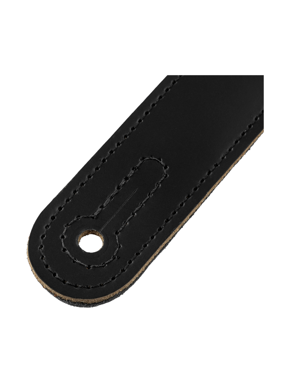 Levy's Amped Leather Series Acoustic Leather Guitar Strap - Black