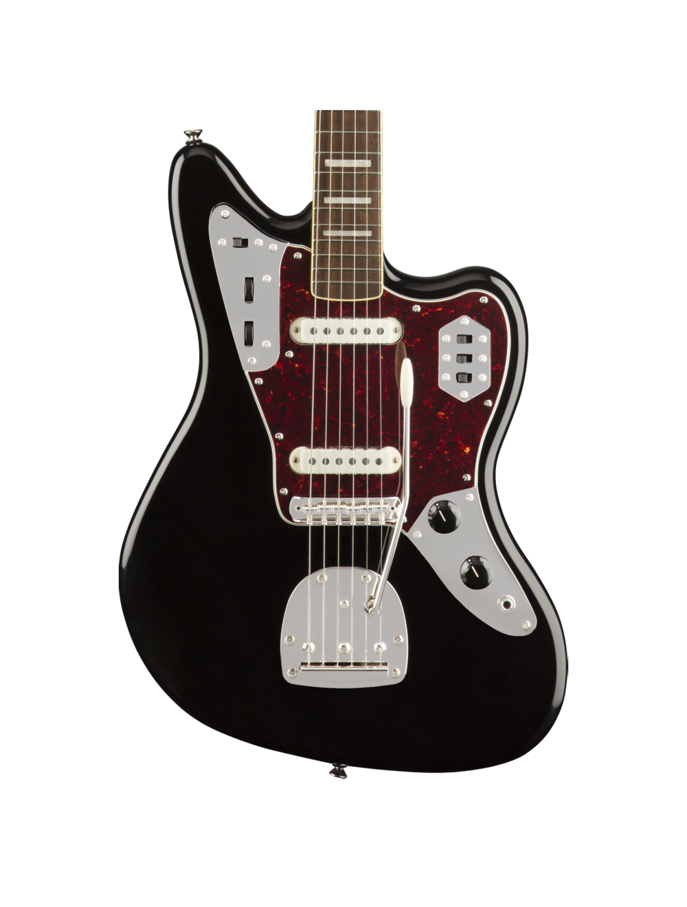 Used Squier Classic Vibe '70s Jaguar - Black w/ Laurel FB