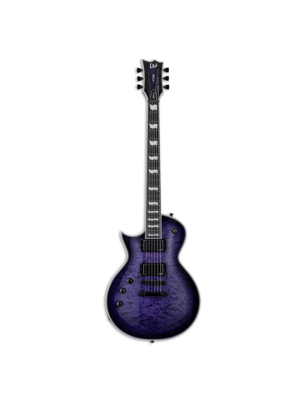 ESP LTD EC-1000 QM Left Handed - See Thru Purple Sunburst