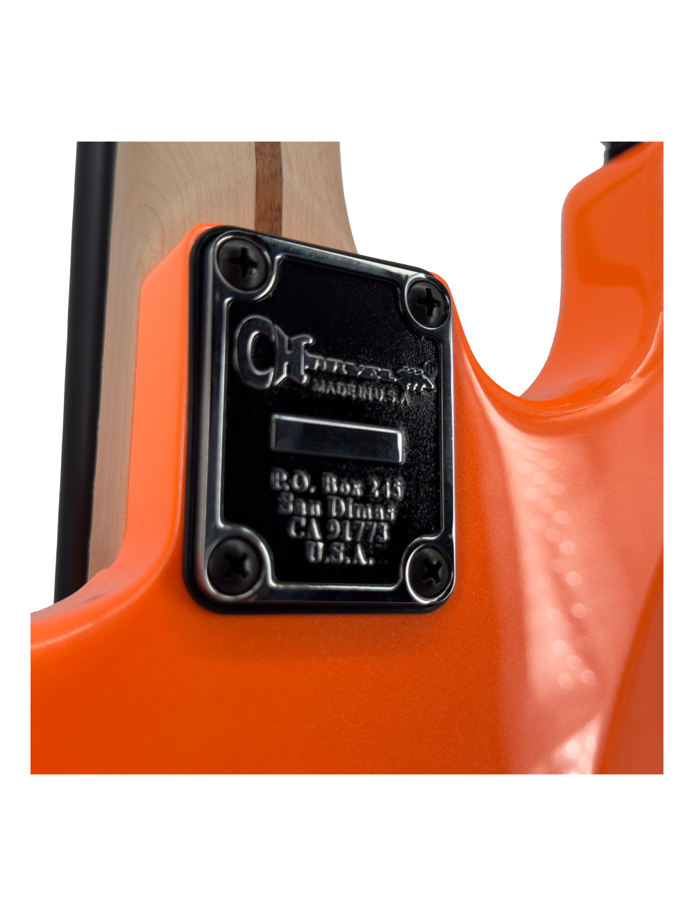 Charvel Custom Shop USA San Dimas Neon Pearl Orange Master Built by "Red" Dave Nichols