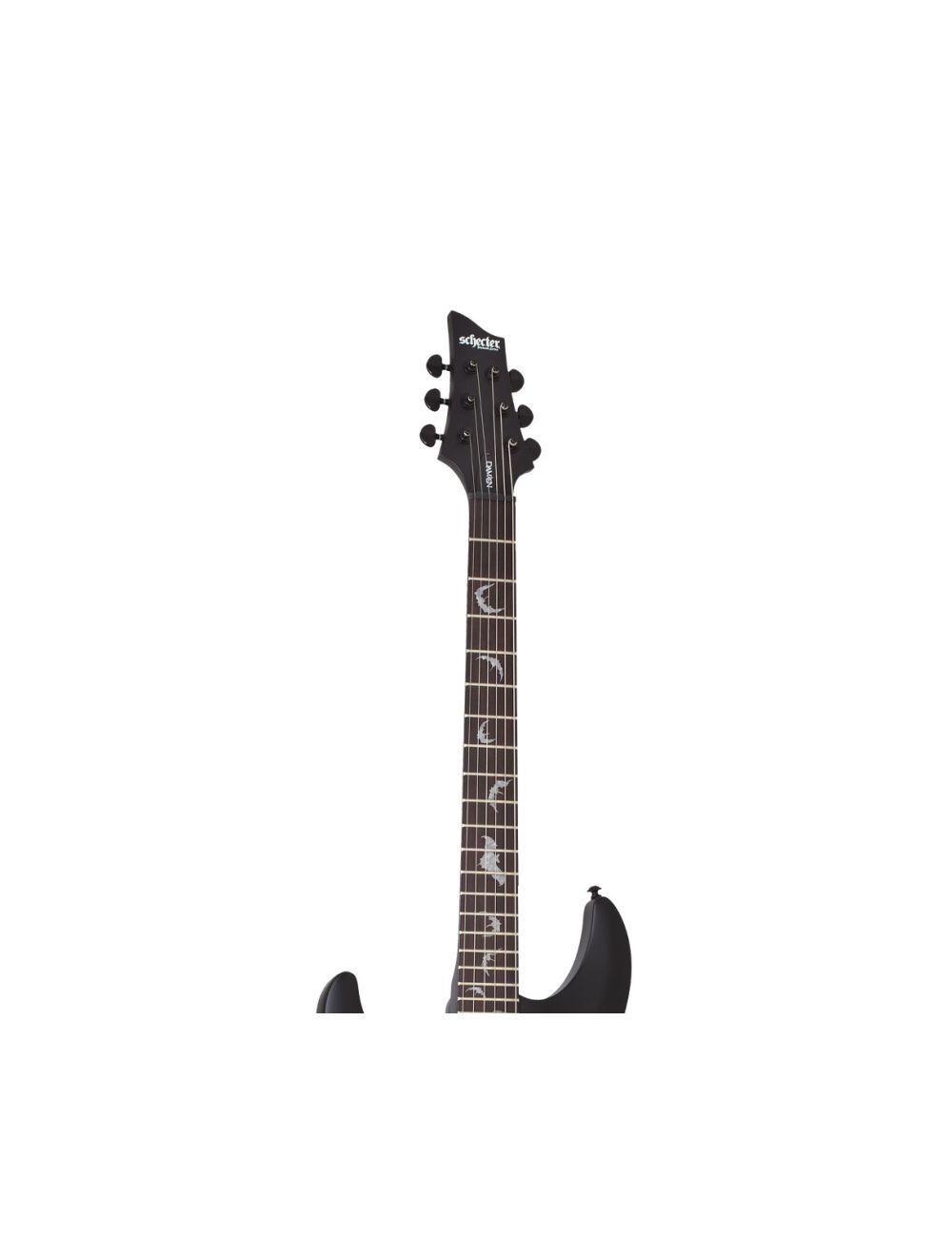 Schecter Damien-6 Left Handed In Satin Black