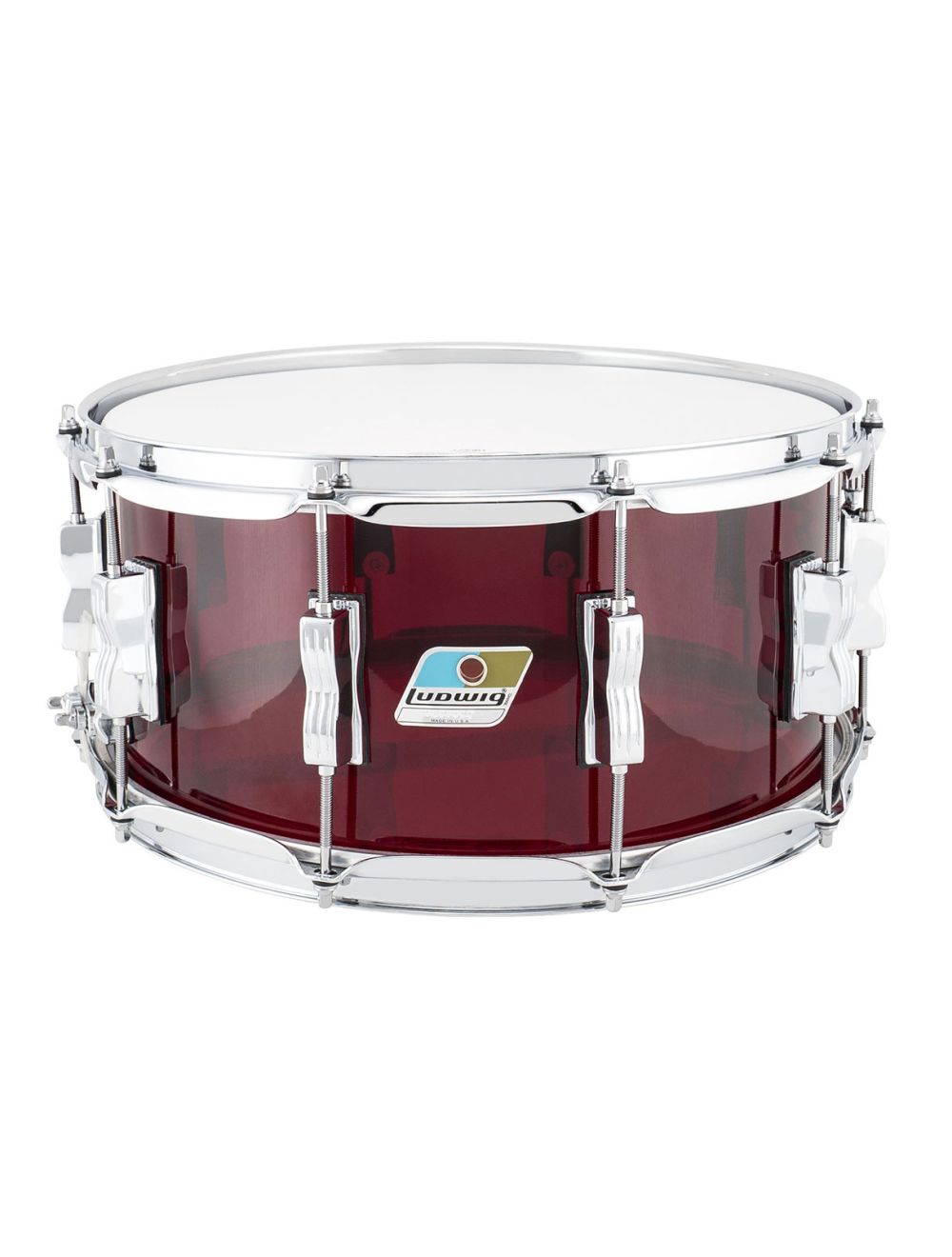 Ludwig Vistalite 6.5"x14" Snare Drum - Red