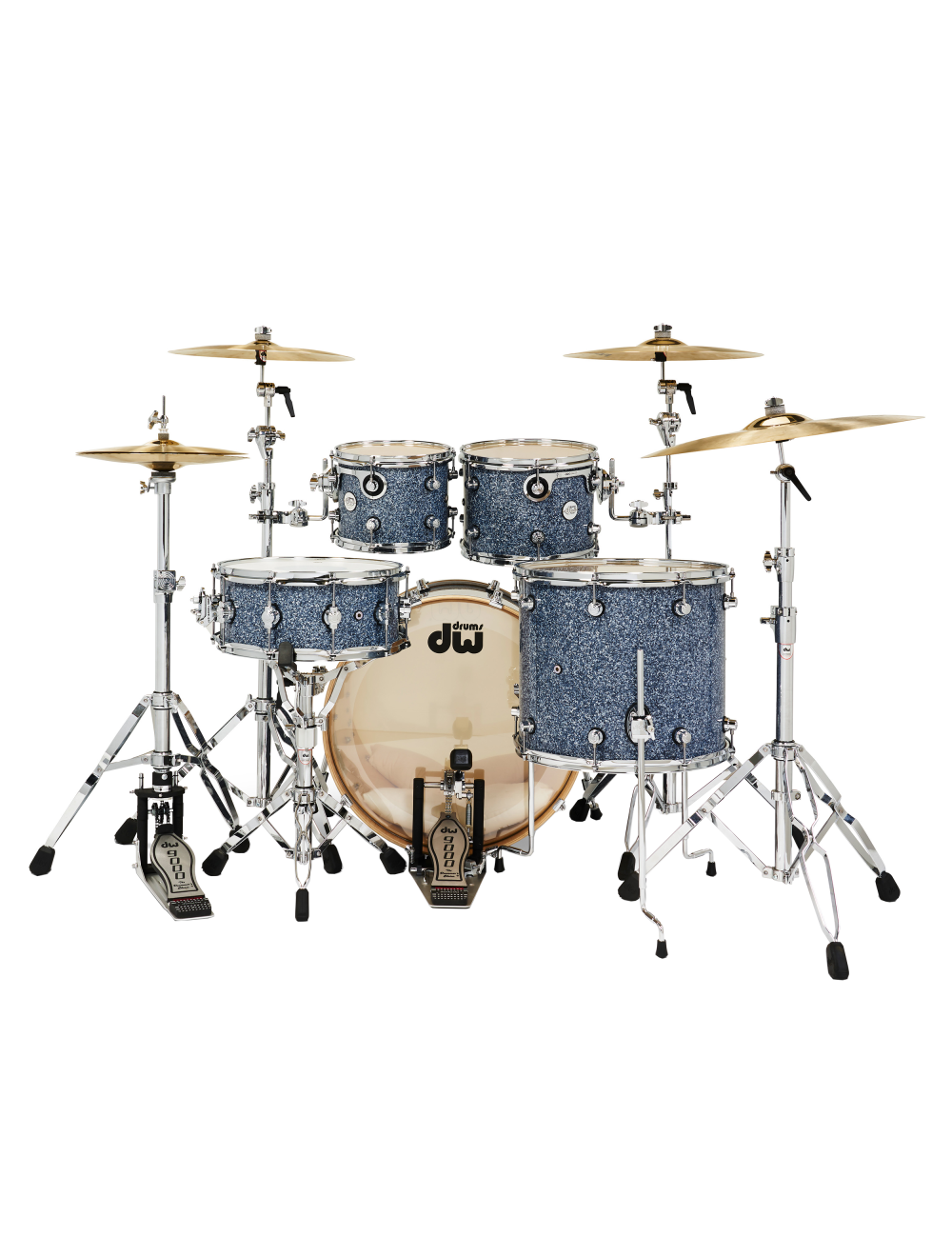 DW Drums Design Series 4-pc Shell Pack w/22" Kick - Blue Granite