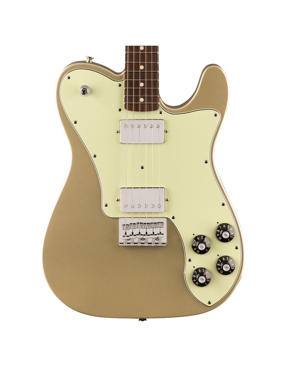 Used Fender Chris Shiflett Telecaster Deluxe - Shoreline Gold w/ Rosewood FB