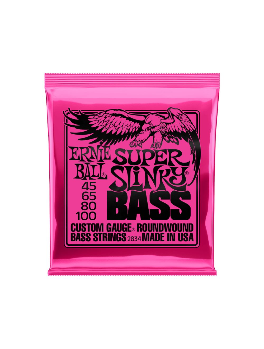 Ernie Ball Super Slinky Bass Guitar Strings - 45-100